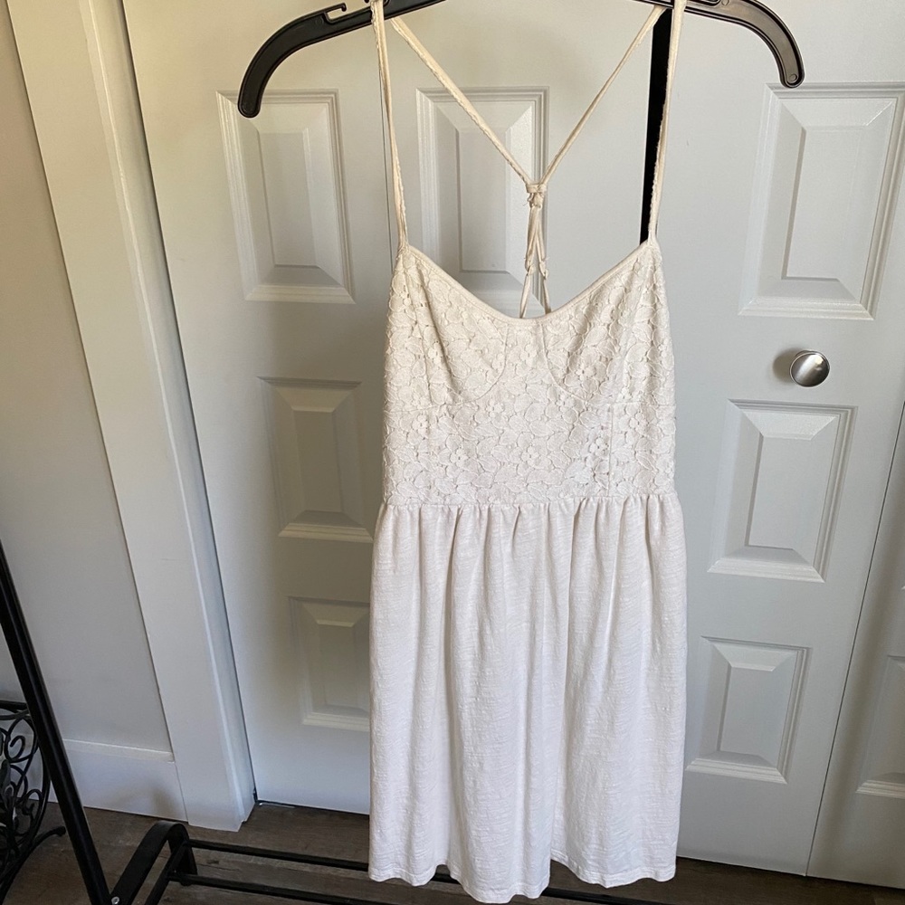 Cream AE spaghetti strap dress